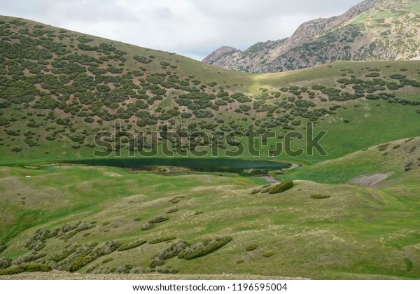 Mountain Lake Silbili Surrounded Montane Grasslands Stock Photo Edit Now