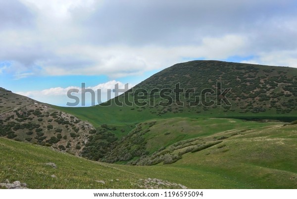 Mountain Lake Silbili Surrounded Montane Grasslands Stock Photo Edit Now