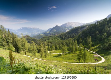 Mountain Landscape In Berchtesgaden National Park