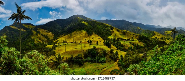 Mountain Landscape With Clouds In Colombia