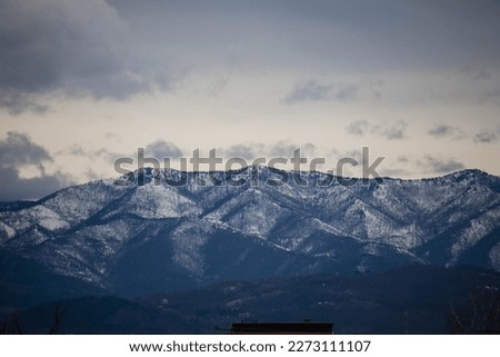 Mountain landscape in cloudy weather, a storm is brewing