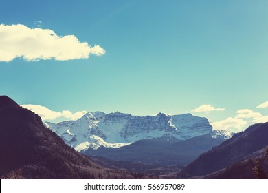 Mountain Landscape In Colorado Rocky Mountains, Colorado, United States