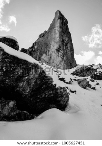 Image, Stock Photo harelip Langkofel Alpine