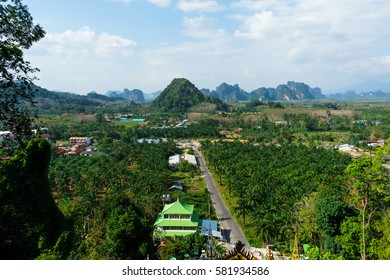 Mountain landscape in Krabi, Thailand, February 2017