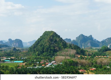 Mountain landscape in Krabi, Thailand, February 2017