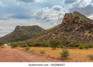 Mountain Landscape On The Omaruru River In The Erongo Region Of Central Namibia