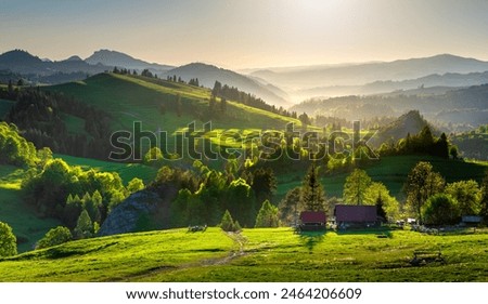 Image, Stock Photo Mountain landscape in Tatra National Park in Poland. Popular tourist attraction. Amazing nature scenery. Best famous travel locations