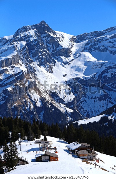 Mountain Landscape Scenery Swiss Alps Switzerland Stock Photo Edit Now 615847796