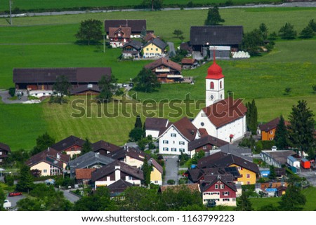 Similar – Image, Stock Photo Small chapel in the small town of Virton