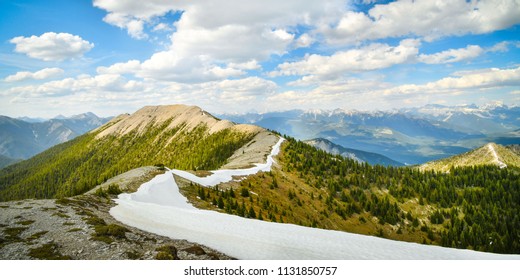 Mountain Landscape in spring along the Pedley Pass hike near Invermere British Columbia, Canada
