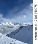 mountain landscape under the cloud