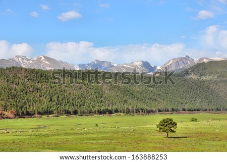 Mountain landscape of U.S. national parks. Rocky Mountain National Park. Zdjęcia stock © 
