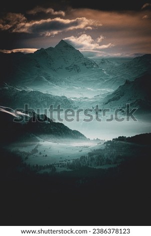 Similar – Image, Stock Photo Mountain panorama in South Tyrol