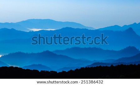 mountain layer level in thailand