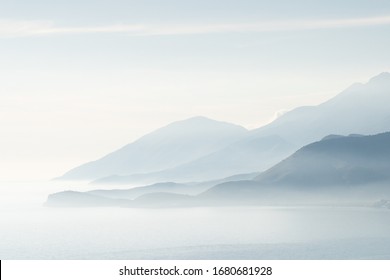 Mountain Layers On The Coast, Albania