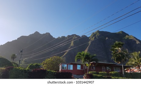 Mountain and  line