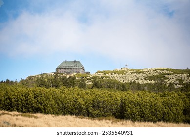 Mountain lodges in Szklarska Poręba offer cozy accommodations and dining in rustic cabins, providing a warm retreat amid the scenic mountain landscape. - Powered by Shutterstock