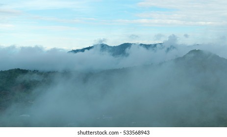 Mountain in the mist