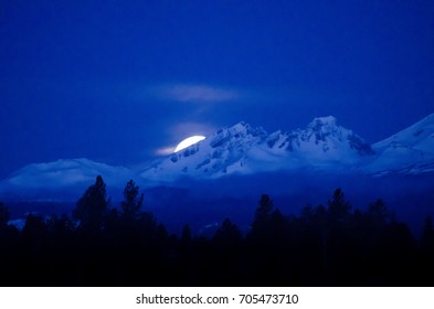 Mountain Moonset