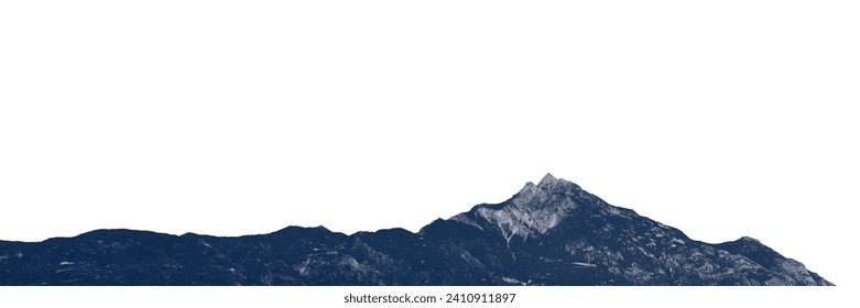 mountain on the white background - Powered by Shutterstock