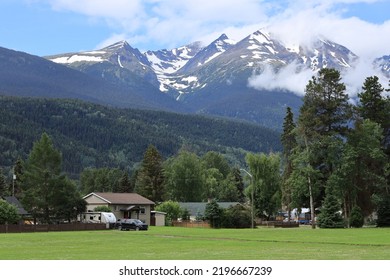 Mountain Panorama At Smithers In British Columbia,Canada,North America
