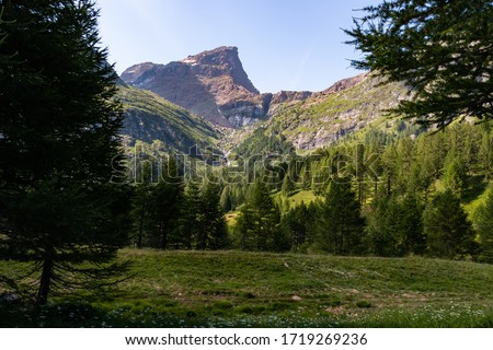 Mountain panoramas at Alpe Devero, Baceno, Lepontine Alps, Ossola, Piedmont, Italy