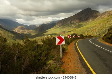 Mountain Pass In Winter - Western Cape Province, South Africa