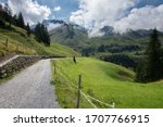 A mountain path in the Emmeten region, Switzerland