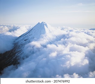 Mountain Peak Above Clouds