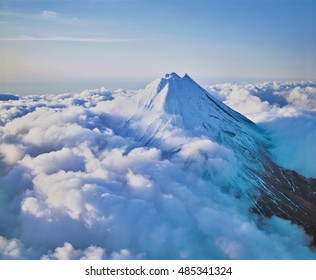 Mountain Peak Above Clouds