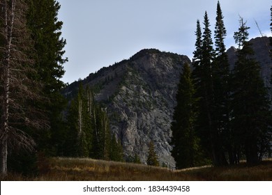 Mountain Peak In Alta Ski Resort In Early Autumn