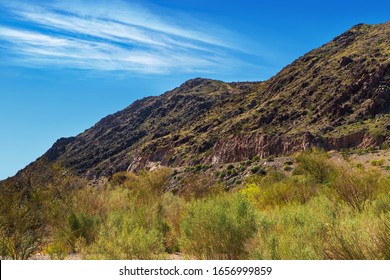Mountain peak in Bullhead Canyon in the Lake Mead National Recreation Area north of Laughlin, Nevada
