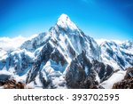 Mountain peak. Everest. National Park, Nepal.