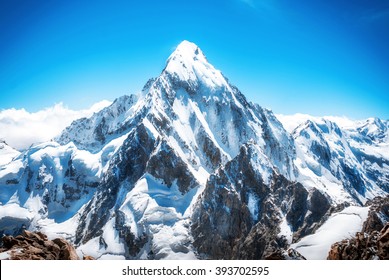 Mountain peak. Everest. National Park, Nepal. - Shutterstock ID 393702595