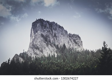 Mountain peak in the summer