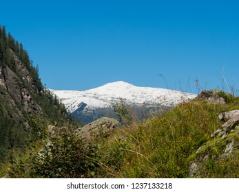Mountain peak view