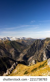 Mountain Peaks In Autumn. Tatra Mountains In Poland