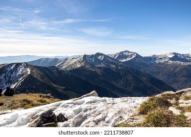 Mountain Peaks In Autumn. Tatra Mountains In Poland