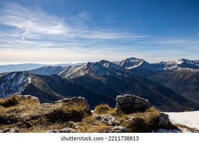 Mountain Peaks In Autumn. Tatra Mountains In Poland