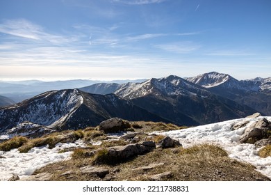 Mountain Peaks In Autumn. Tatra Mountains In Poland 