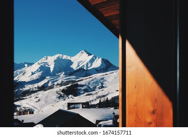 Mountain Peaks Outside The Window