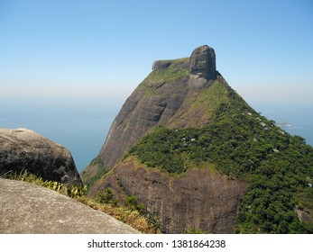 The Mountain Of Pedra Da Gávea Seen From Pedra Bonita In Rio De Janeiro.