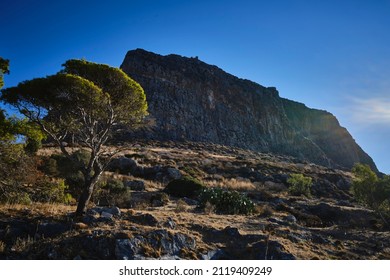 The mountain of the peninsula Monemvasia