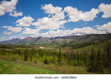 Mountain plains. Grand Teton. Wyoming. USA. 