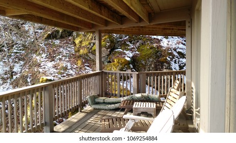Mountain porch deck