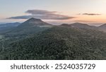 Puy-de-Dôme mountain and puy de pariou volcan in Auvergne France