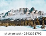 Mountain range in Banff National Park 