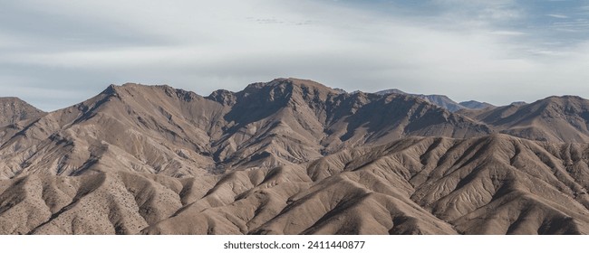 mountain range in the desert
