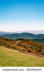 Mountain Range in the Fall at Sunset