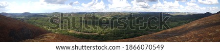 Mountain range panorama of Matobo National Park in Zimbabwe